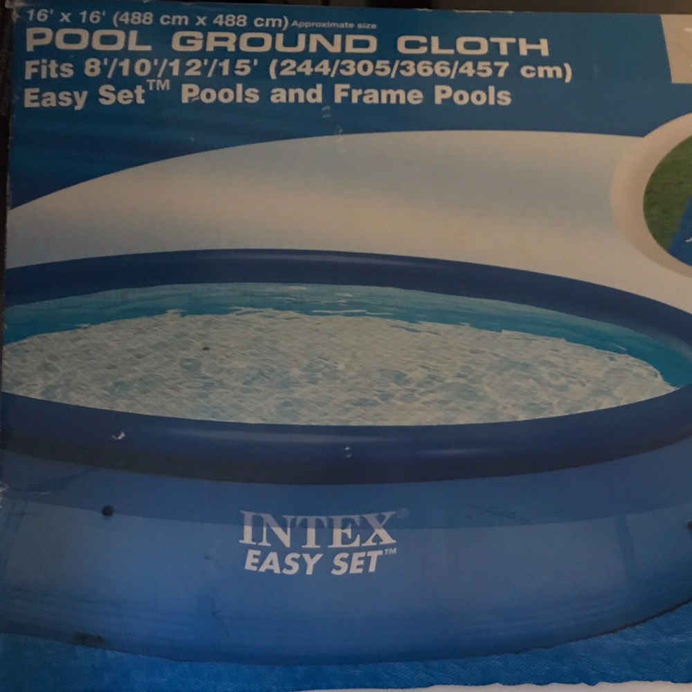 Intex Easy Set Up Pool and Intex Pool Ground Cloth